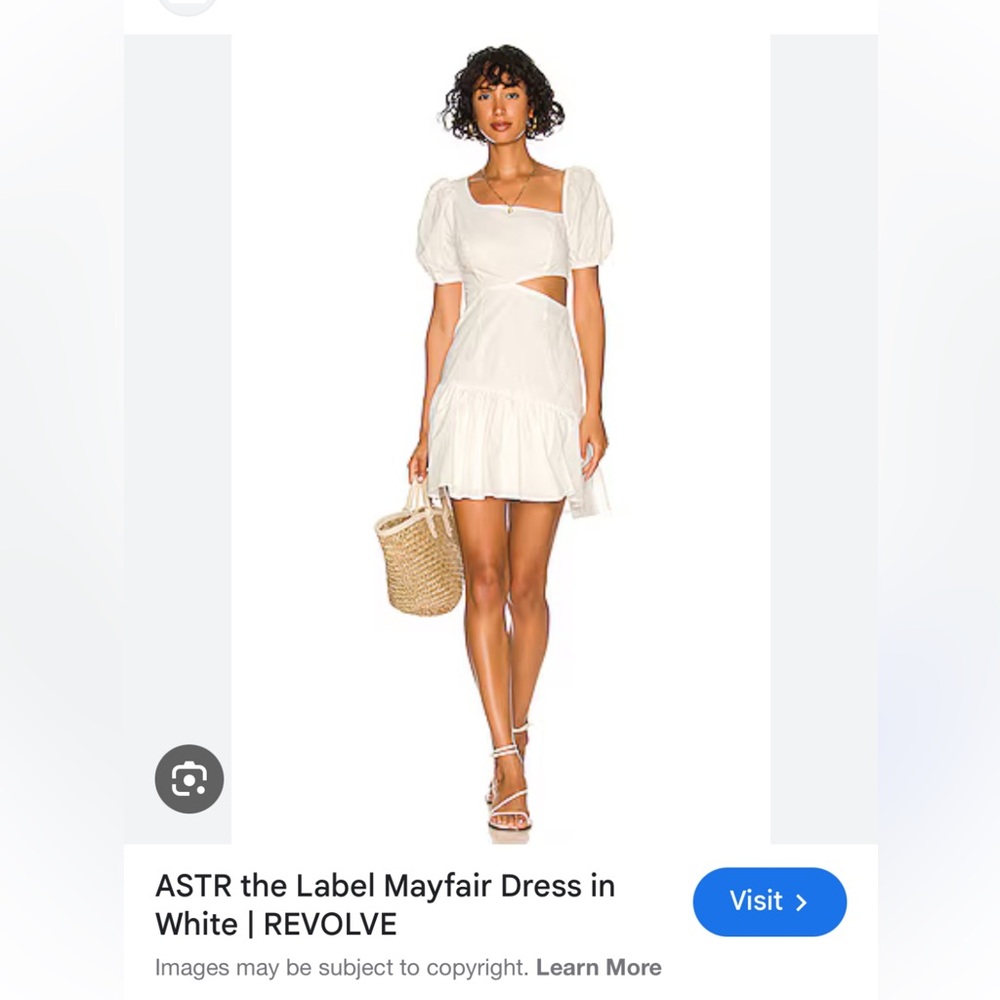ASTR the Label Mini Mayfair dress white small